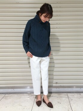 「アパートバイローリーズ」｜「アイテム（その他シューズ）」を使った、cocoさん（レディース・158cm）の冬コーディネート
