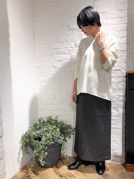 「A part by（アパートバイ）のアイテム（パーカー）」を使った、cocoさん（レディース・158cm）の秋コーディネート