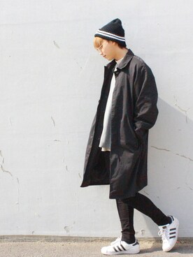 「PLAYBOY（プレイボーイ）のアイテム（帽子）」を使った、hayatoさん（メンズ・175cm）の春コーディネート