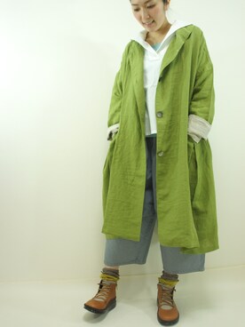 「くつした」｜「アイテム（その他アウター）」を使った、ZIPANG 箕面小野原店さん（レディース・161cm）の冬コーディネート