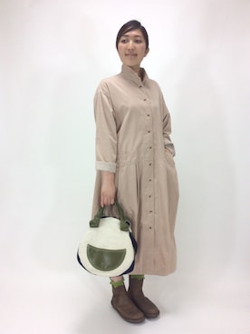 「simple」｜ZIPANG 箕面小野原店さん（レディース・161cm）の冬コーディネート