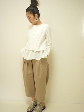 「acrylicのアイテム」を使った、ZIPANG 箕面小野原店さん（レディース・161cm）の冬コーディネート