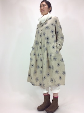 「trippen（トリッペン）のアイテム」を使った、ZIPANG 箕面小野原店さん（レディース・161cm）の冬コーディネート