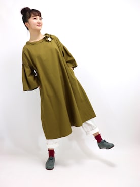 「アイテム（ワンピース/ドレス）」を使った、ZIPANG 箕面小野原店さん（レディース・169cm・30代）の春コーディネート