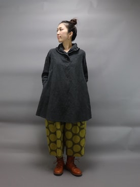 「trippen（トリッペン）のアイテム」を使った、ZIPANG 箕面小野原店さん（レディース・161cm）の秋コーディネート