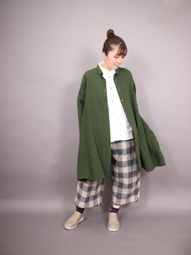 「アイテム（チュニック）」を使った、ZIPANG 箕面小野原店さん（レディース・161cm）の秋コーディネート