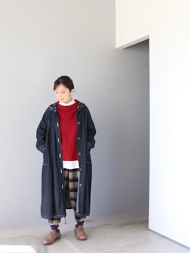 「trippen（トリッペン）のアイテム」を使った、ZIPANG 箕面小野原店さん（レディース・161cm）の冬コーディネート