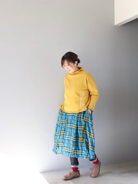 「trippen（トリッペン）のアイテム」を使った、ZIPANG 箕面小野原店さん（レディース・161cm）の冬コーディネート