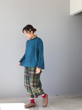 「trippen（トリッペン）のアイテム」を使った、ZIPANG 箕面小野原店さん（レディース・161cm）の冬コーディネート