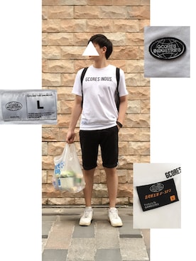 「Fitbit（フィットビット）のアイテム」を使った、OMEGAさん（メンズ・179cm）の春コーディネート