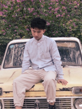 「Cater-pillar（キャタピラー）のアイテム」を使った、Vincent.許さん（メンズ・176cm）の冬コーディネート