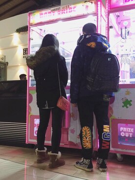 「URSUS BAPE（アーサスベイプ　）のアイテム」を使った、小抹茶aさん（レディース・163cm）の冬コーディネート