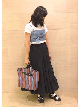 「トゥモローランド」｜「アイテム（その他）」を使った、sugarsugar_Kさん（レディース・158cm）の夏コーディネート