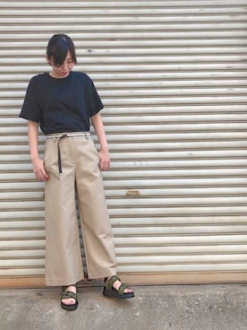 「アイテム（チノパンツ）」を使った、sugarsugar_Kさん（レディース・158cm・20代）の春コーディネート