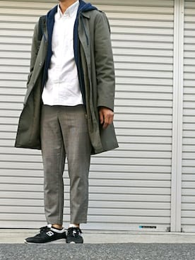 「improves（インプローブス）のアイテム（パーカー）」を使った、SHUHEI⛱️さん（メンズ・174cm）の春コーディネート