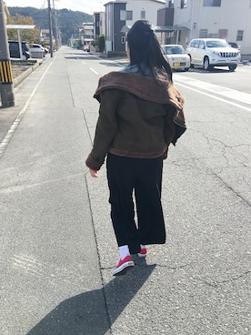 「MEZZO（メゾ）のアイテム」を使った、hinaさん（レディース・164cm）の冬コーディネート