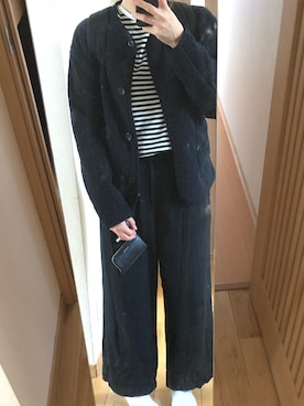 「YAHKI（ヤーキ）のアイテム（財布）」を使った、FUNEさん（レディース・154cm）の秋コーディネート