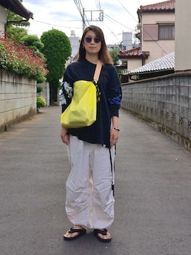 Marie Uchidaさん（レディース・161cm）の夏コーディネート