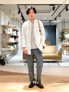 平田望夢さん(メンズ・172cm)の春コーディネート