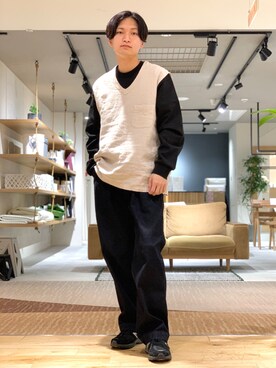 平田望夢さん（メンズ・172cm）の春コーディネート