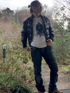 「DOLCE&GABBANA（ドルチェアンドガッバーナ）のアイテム（ジャケット/アウター）」を使った、shin5netさん（メンズ・167cm）の冬コーディネート