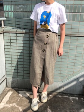 「黒猫」｜CHARACHOIさん（レディース・162cm）の春コーディネート