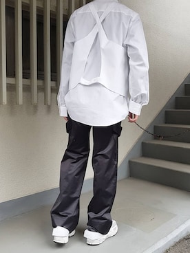 「HELMUT LANG（ヘルムートラング）のアイテム（トップス）」を使った、halftsukiさん（メンズ・175cm）の冬コーディネート