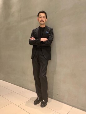 「ビジネス」｜「アイテム（財布/小物）」を使った、GOTA YAJIMAさん（メンズ・180cm）の春コーディネート