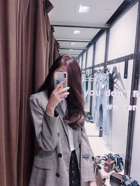 「H&M（エイチ・アンド・エム）のアイテム（チェスターコート）」を使った、airfhnさん（レディース・170cm）の秋コーディネート