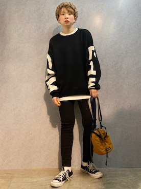 「Right-on（ライトオン）のアイテム（ハンチング/ベレー帽）」を使った、0gasanさん（レディース・168cm）の秋コーディネート