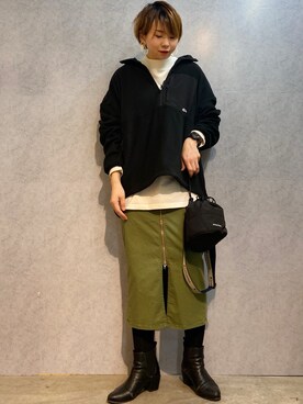 「CAMP7」｜「アイテム（その他トップス）」を使った、0gasanさん（レディース・168cm）の秋コーディネート