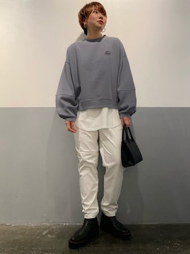「CAMP7」｜「アイテム（ブーツ）」を使った、0gasanさん（レディース・168cm）の冬コーディネート