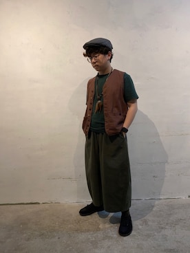 「PRIMARK（プライマーク）のアイテム（帽子）」を使った、Dickson Kuiさん（メンズ・160cm）の春コーディネート