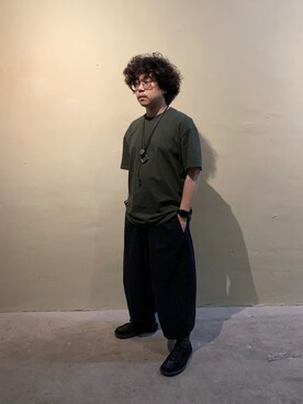 「PULL&BEAR（プルアンドベア）のアイテム（トップス）」を使った、Dickson Kuiさん（メンズ・160cm）の夏コーディネート