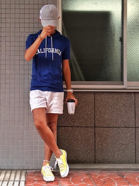 「ダブルティー」｜kojiro_8さん（メンズ・172cm）の夏コーディネート