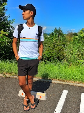 「ダブルティー」｜kojiro_8さん（メンズ・172cm）の夏コーディネート