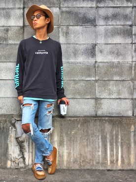 「PENDLETON（ペンドルトン）のアイテム（シューズ）」を使った、kojiro_8さん（メンズ・172cm）の秋コーディネート