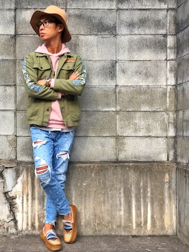 「PENDLETON（ペンドルトン）のアイテム（シューズ）」を使った、kojiro_8さん（メンズ・172cm）の秋コーディネート