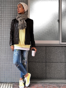 「H&M（エイチ・アンド・エム）のアイテム（スウェット）」を使った、kojiro_8さん（メンズ・173cm）の秋コーディネート