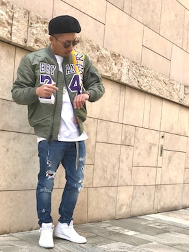 「STADIUM（スタジアム）のアイテム」を使った、†Kenwayne†さん（メンズ・180cm）の冬コーディネート