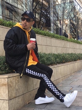 「アウターフェス2017」｜「アイテム（その他）」を使った、†Kenwayne†さん（メンズ・180cm）の冬コーディネート