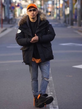 †Kenwayne†さん（メンズ・180cm）の冬コーディネート