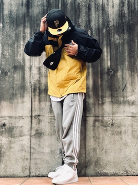 「airforce1」｜「アイテム（マウンテンパーカー）」を使った、†Kenwayne†さん（メンズ・180cm）の秋コーディネート