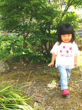 「SENSE OF PLACE by URBAN RESEARCH（センスオブプレイスバイアーバンリサーチ）のアイテム」を使った、accoo♥︎⍤⃝さん（キッズ・90cm）の春コーディネート