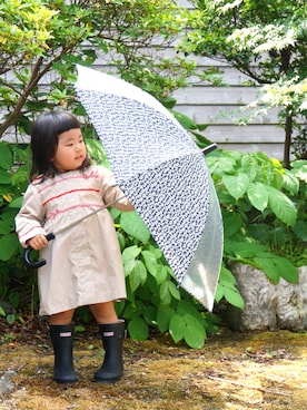 「Familiar （ファミリア）のアイテム（ジャケット/アウター）」を使った、accoo♥︎⍤⃝さん（キッズ・80cm）の夏コーディネート