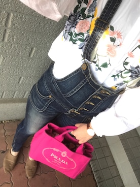 「バブーシュ」｜「アイテム（サロペット/オーバーオール）」を使った、MICHIKA.Kさん（レディース・171cm）の春コーディネート