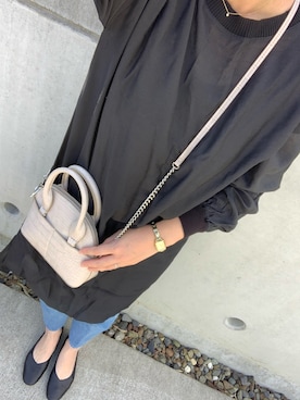 「シアーワンピース」｜「アイテム（その他シューズ）」を使った、MICHIKA.Kさん（レディース・171cm）の秋コーディネート