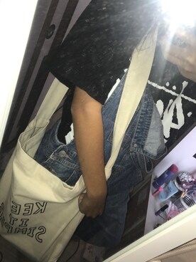 「Honeys（ハニーズ）のアイテム（サロペット/オーバーオール）」を使った、みそら ☺︎さん（レディース・165cm）の秋コーディネート