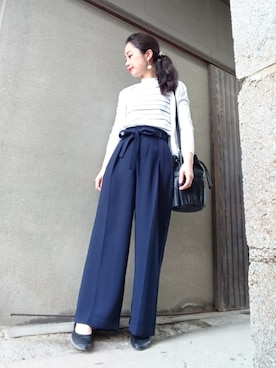 「ＵＶカット」｜「アイテム（その他）」を使った、おみつさん（レディース・162cm）の夏コーディネート