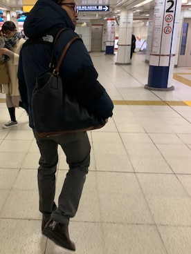 「Daniel & Bob（ダニエル&ボブ）のアイテム（トートバッグ）」を使った、tentekomaiさん（メンズ・165cm）の春コーディネート